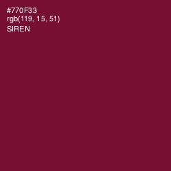 #770F33 - Siren Color Image