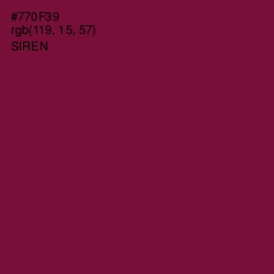 #770F39 - Siren Color Image