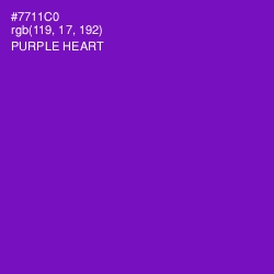 #7711C0 - Purple Heart Color Image