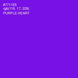 #7711E5 - Purple Heart Color Image