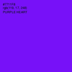 #7711F8 - Purple Heart Color Image