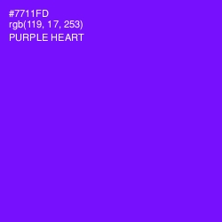 #7711FD - Purple Heart Color Image