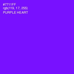 #7711FF - Purple Heart Color Image