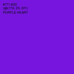 #7714DD - Purple Heart Color Image