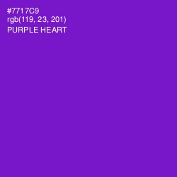 #7717C9 - Purple Heart Color Image
