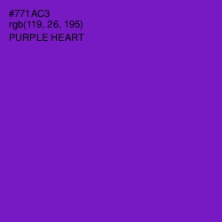 #771AC3 - Purple Heart Color Image