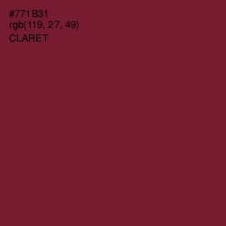 #771B31 - Claret Color Image