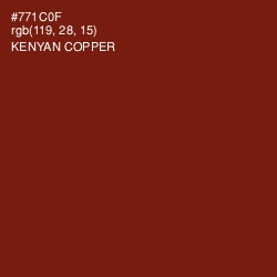 #771C0F - Kenyan Copper Color Image