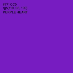 #771CC0 - Purple Heart Color Image