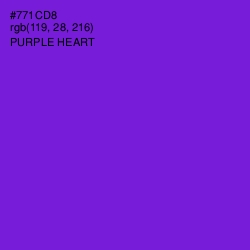 #771CD8 - Purple Heart Color Image