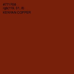 #771F08 - Kenyan Copper Color Image