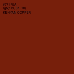 #771F0A - Kenyan Copper Color Image