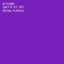 #7720BB - Royal Purple Color Image