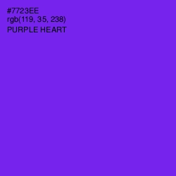 #7723EE - Purple Heart Color Image