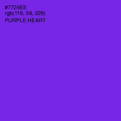 #7726E5 - Purple Heart Color Image