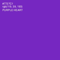 #7727C1 - Purple Heart Color Image