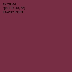 #772D44 - Tawny Port Color Image