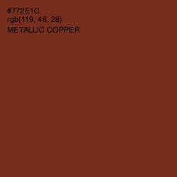 #772E1C - Metallic Copper Color Image