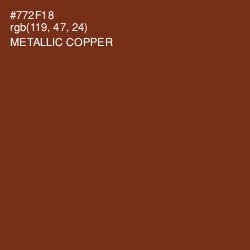 #772F18 - Metallic Copper Color Image