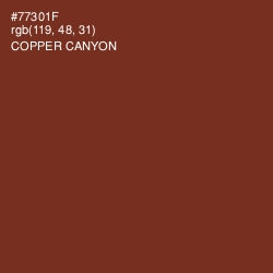 #77301F - Copper Canyon Color Image