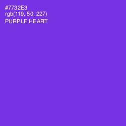 #7732E3 - Purple Heart Color Image