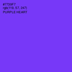 #7739F7 - Purple Heart Color Image