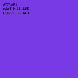 #773AE4 - Purple Heart Color Image