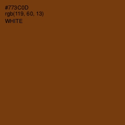 #773C0D - Red Beech Color Image