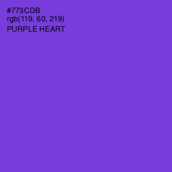 #773CDB - Purple Heart Color Image