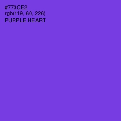 #773CE2 - Purple Heart Color Image