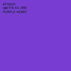 #773ED1 - Purple Heart Color Image