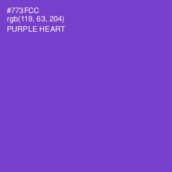 #773FCC - Purple Heart Color Image