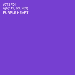 #773FD1 - Purple Heart Color Image