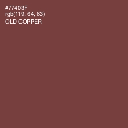 #77403F - Old Copper Color Image