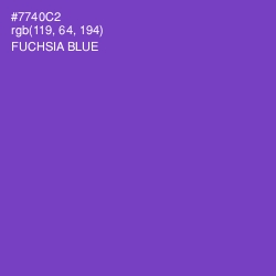 #7740C2 - Fuchsia Blue Color Image