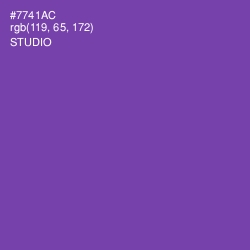 #7741AC - Studio Color Image