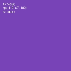 #7743B6 - Studio Color Image