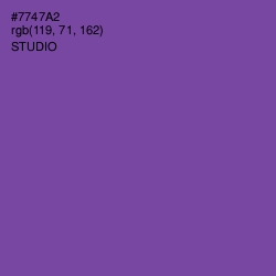 #7747A2 - Studio Color Image