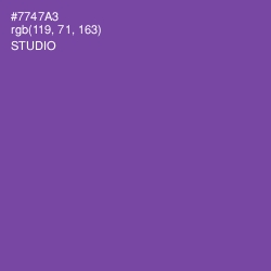 #7747A3 - Studio Color Image