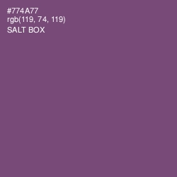 #774A77 - Salt Box Color Image