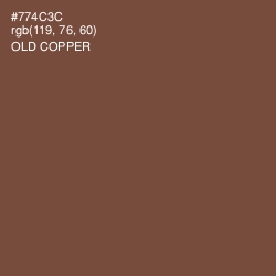 #774C3C - Old Copper Color Image
