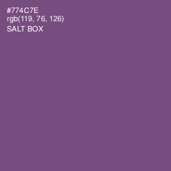 #774C7E - Salt Box Color Image