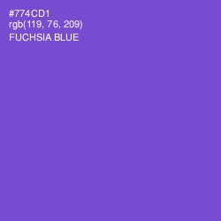 #774CD1 - Fuchsia Blue Color Image