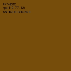 #774D0C - Antique Bronze Color Image