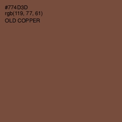 #774D3D - Old Copper Color Image