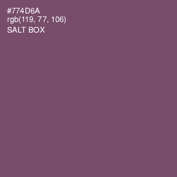 #774D6A - Salt Box Color Image