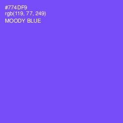 #774DF9 - Moody Blue Color Image