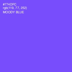 #774DFC - Moody Blue Color Image