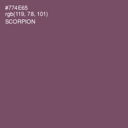 #774E65 - Scorpion Color Image