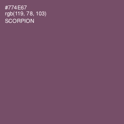 #774E67 - Scorpion Color Image
